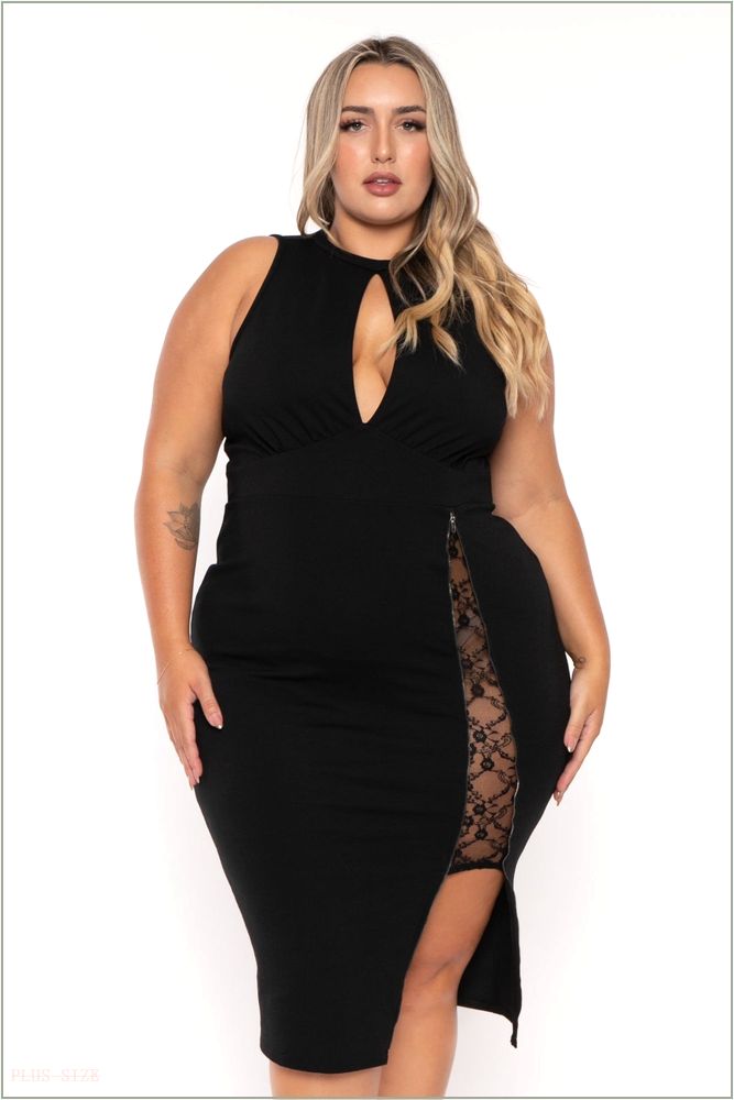  Plus Size Desiree Day To Night Dress - Black H3-CS2330-BK-1X