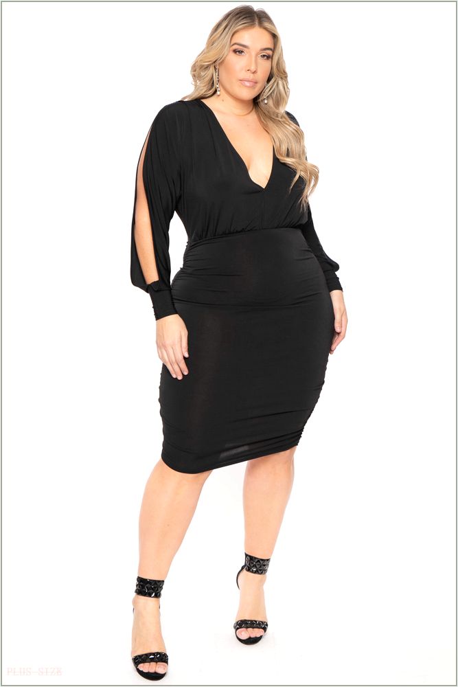  Plus Size Victoria Dress - Black NG16-CS0625-BK-4X