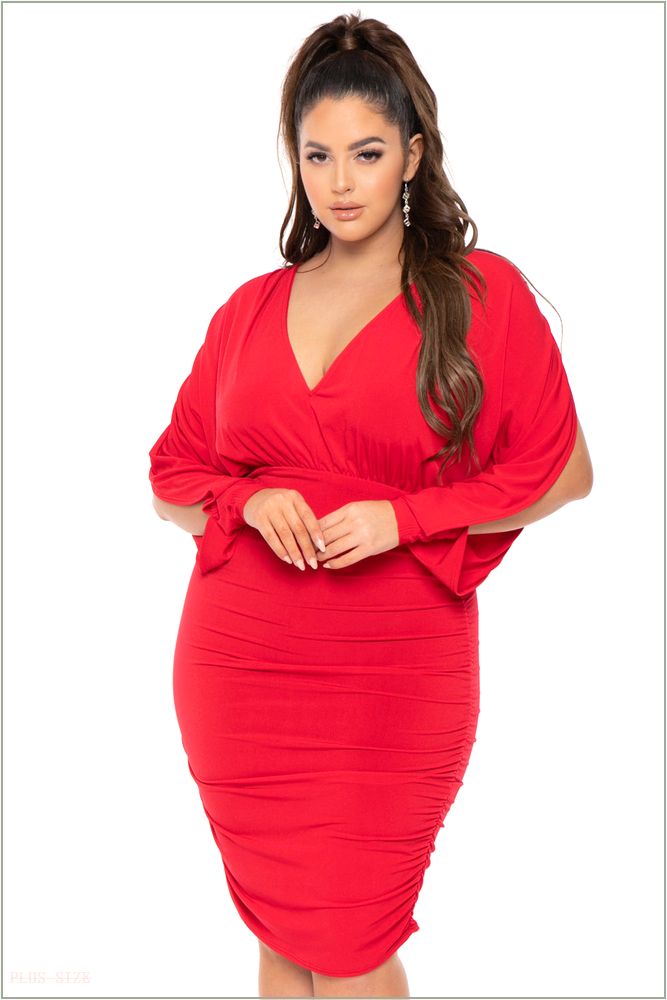  Plus Size Victoria Dress - Red NG16-CS0625-RD-1X